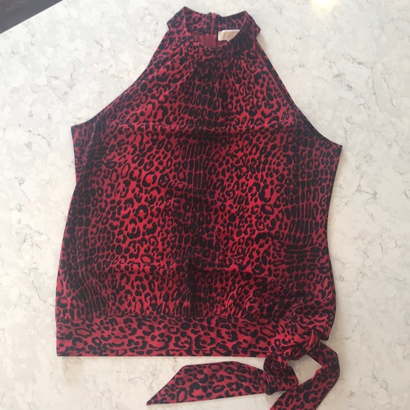 MICHAEL Michael Kors Tops - Michael Kors red leopard top